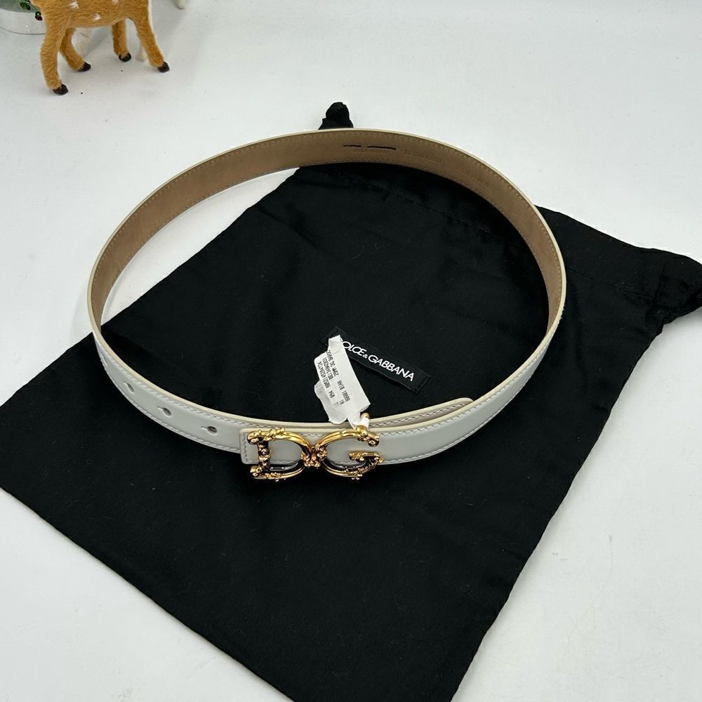 Women’s dolce and Gabbana calf skin leather belt size 70 cm/28 inches made Italy - Picture 3 of 6